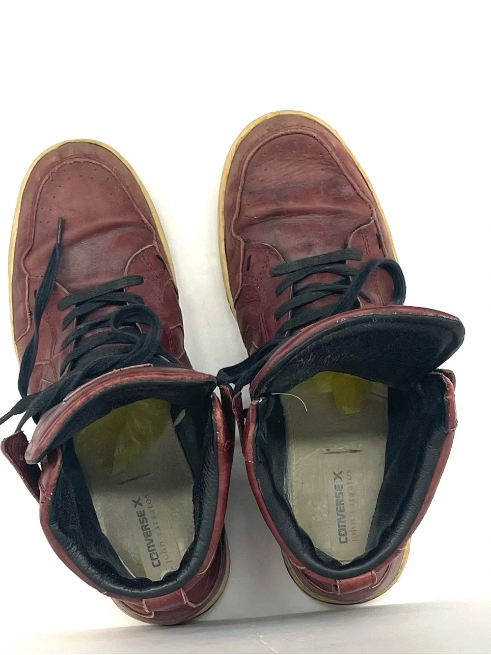 Converse X John Varvatos Burgundy leather Sneakers Sz 9